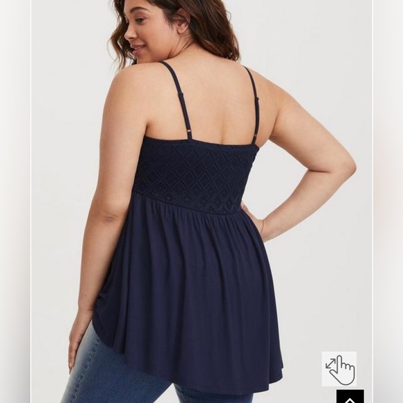 Torrid lace yoke camisole - Picture 2 of 6